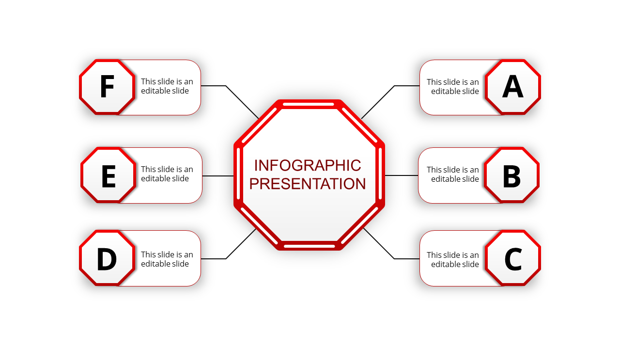 Stunning Infographic for Presentation - Red Color Theme